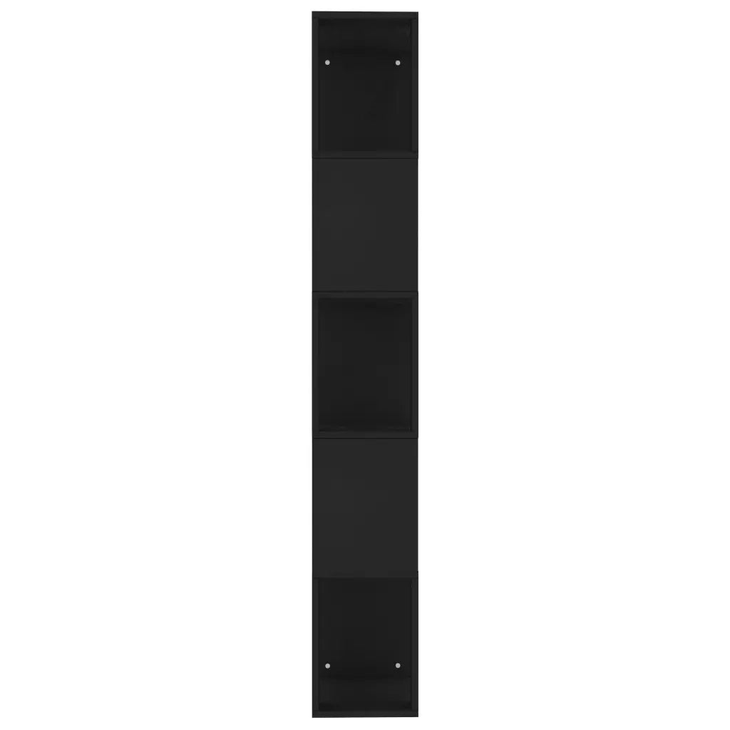 Libreria/Divisorio Nero 45x24x159 cm in Truciolato