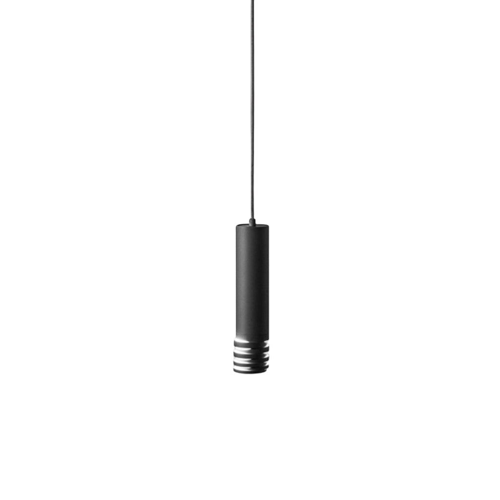 Lampada a Sospensione Emily S Nera - Lampadario moderno con montatura in metallo satinato e diffusore in acrilico - Attacco GU10 Max 35W - Gealuce
