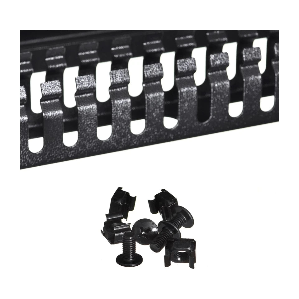 Pannello di gestione cavi per accessori rack Lanberg AK-1201-B