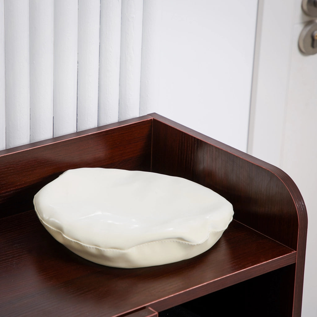 EasyComfort Armadio Scarpiera Moderno e Salvaspazio in Legno per 12 Paia con 4 Ripiani Aperti, 83x30x90 cm, color Caffè