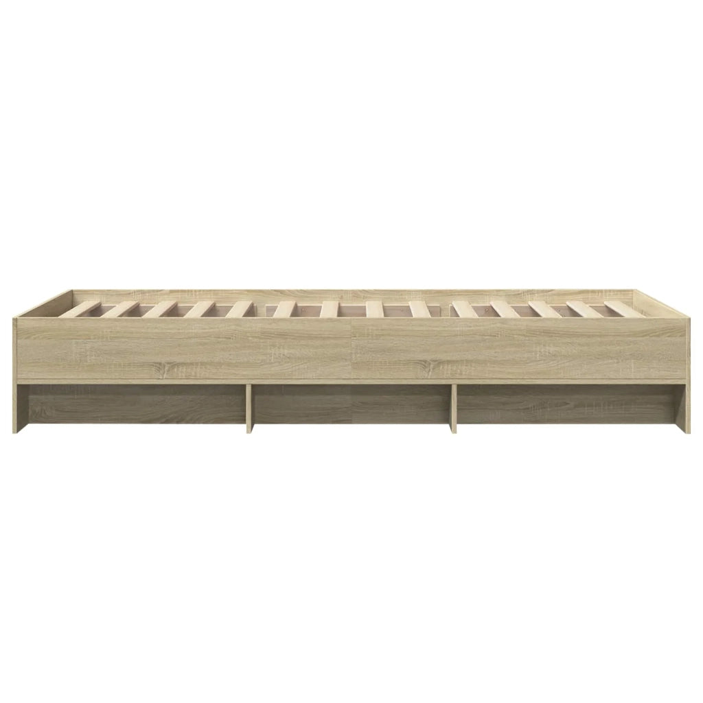 Struttura del letto con lo scaffale Rovere Sonoma 80 x 200 cm 3429670