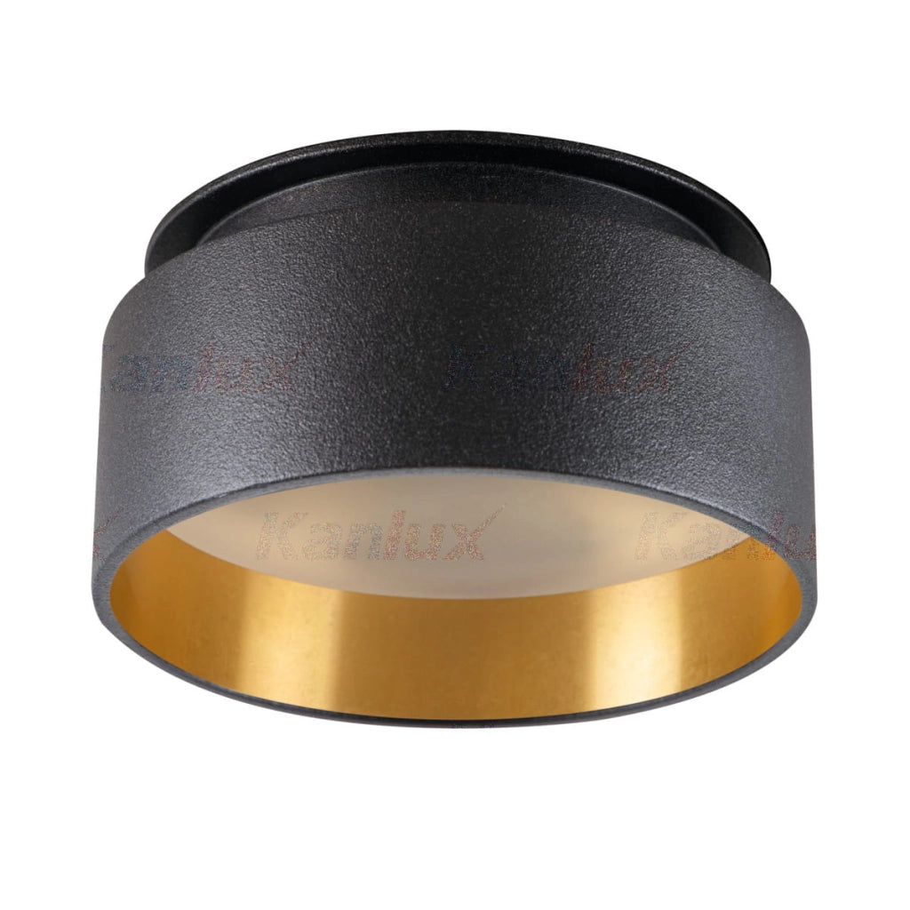 Faretto incasso Kanlux GOVIK nero-oro GX5.3/GU10 orientabile