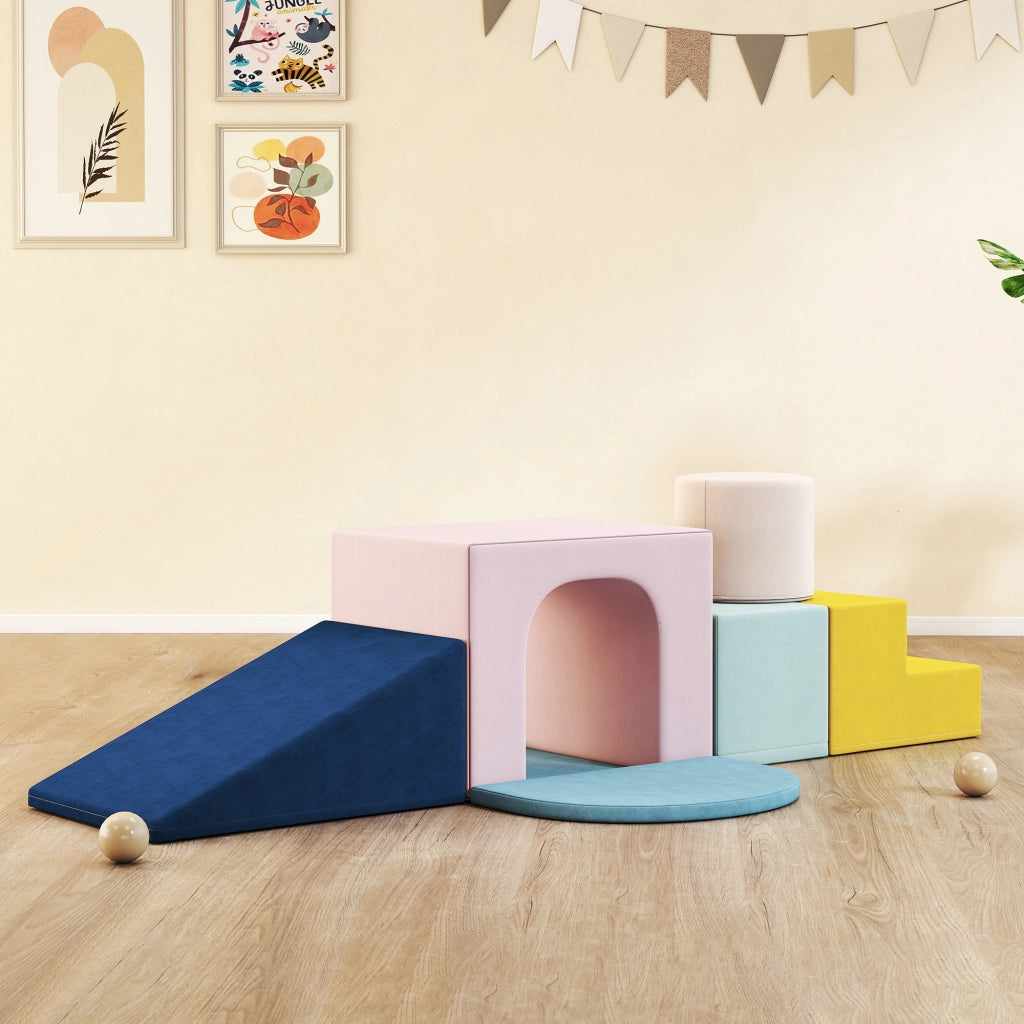 Blocchi di schiuma per bambini con fodere lavabili ¨C Minimal ¨C Multicolore