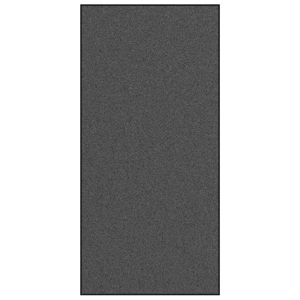 Zerbino d'ingresso moderno rettangolare per interni/esterni 120 x 250 cm resistente antiscivolo in poliammide nero 02_0057926