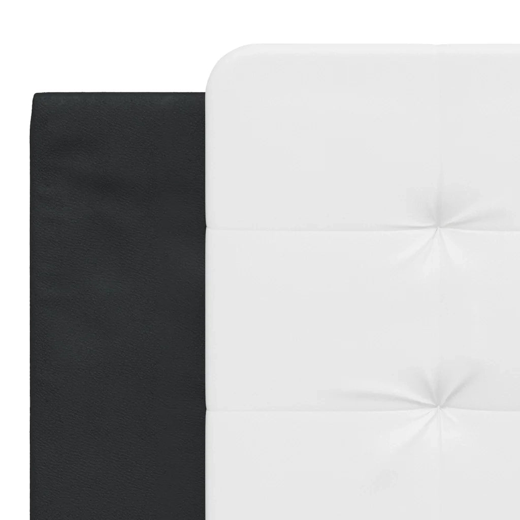 Cuscino Testiera Zadar Bianco e Nero 180 cm in Similpelle CFW3530959