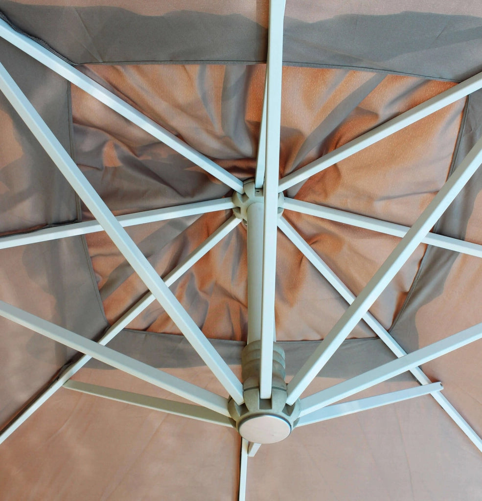 Ombrellone da Giardino decentrato 3x3 in alluminio - MACKENZIE