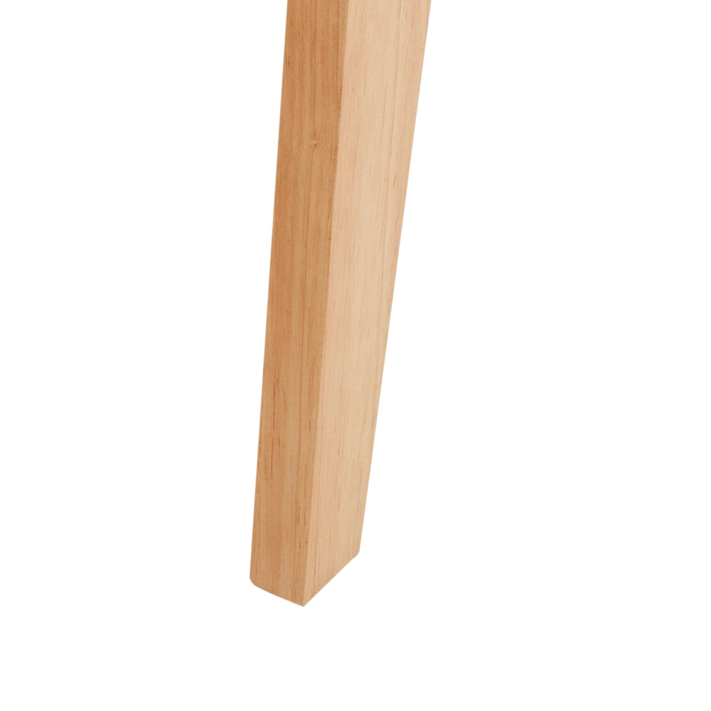 Set di 2 sgabelli in legno di caucciù marrone chiaro in stile retrò per sala da pranzo cucina