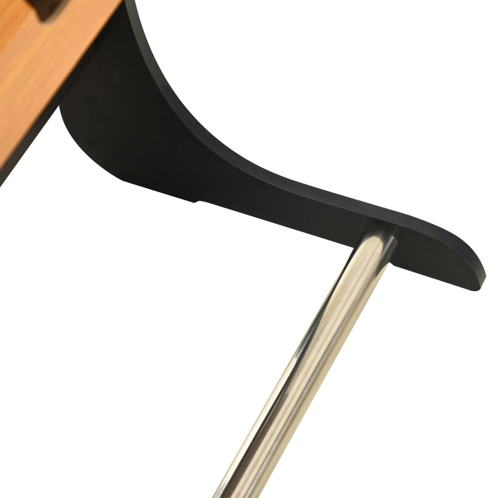 Tavolo da calcio balilla con 22 giocatori ¨C zephmum ¨C 98x42x62,5 cm naturale e nero