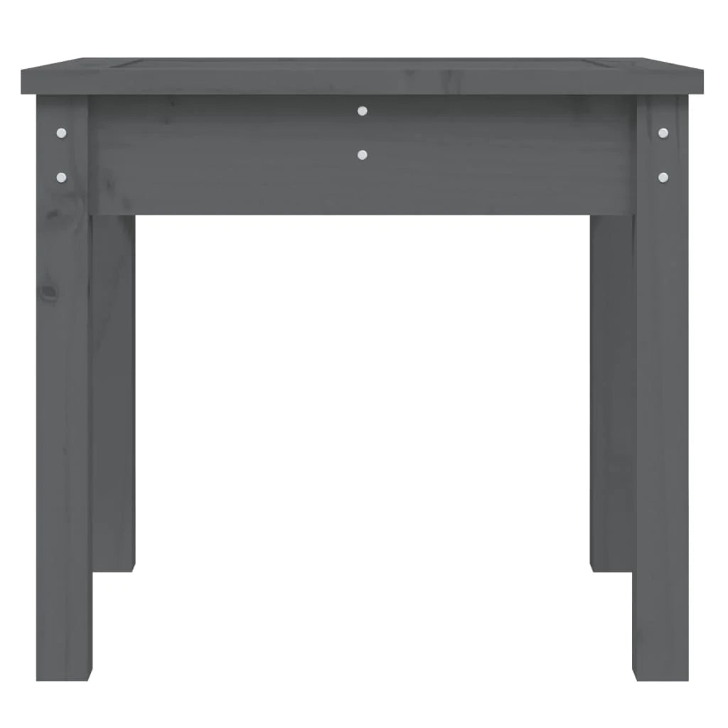 Panca da giardino mobili da esterno per patio terrazza 50 x 44 x 45 cm legno massello di pino grigio 02_0011734