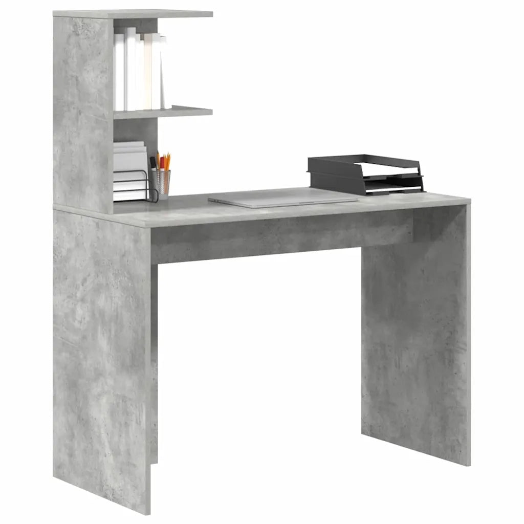Scrivania Grigio cemento 102 x 50 x 124 cm Legno ingegnerizzato 869357