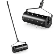 Arieggiatore a rullo per prato 45 x 128 cm aerazione profonda ed ergonomica per giardino stile moderno metallo nero 20_0015308