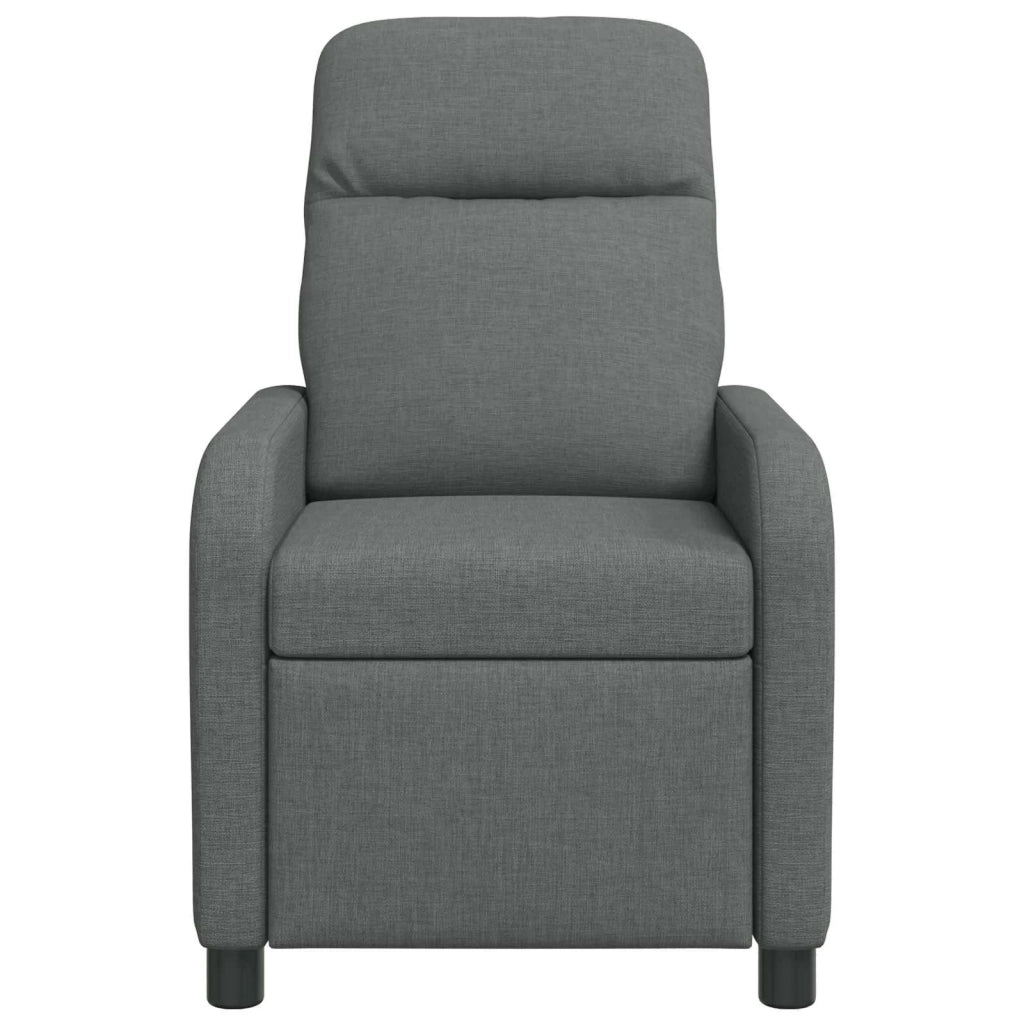 Divano Sedia-Poltrona reclinabile Grigio Scuro Tessuto 687230