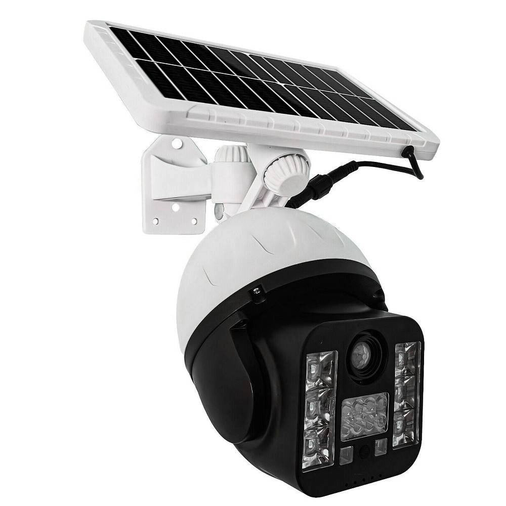 Trade Shop - Telecamera Finta Sicurezza Luce Lampada Solare Con Sensore Di Movimento 60 W Led -