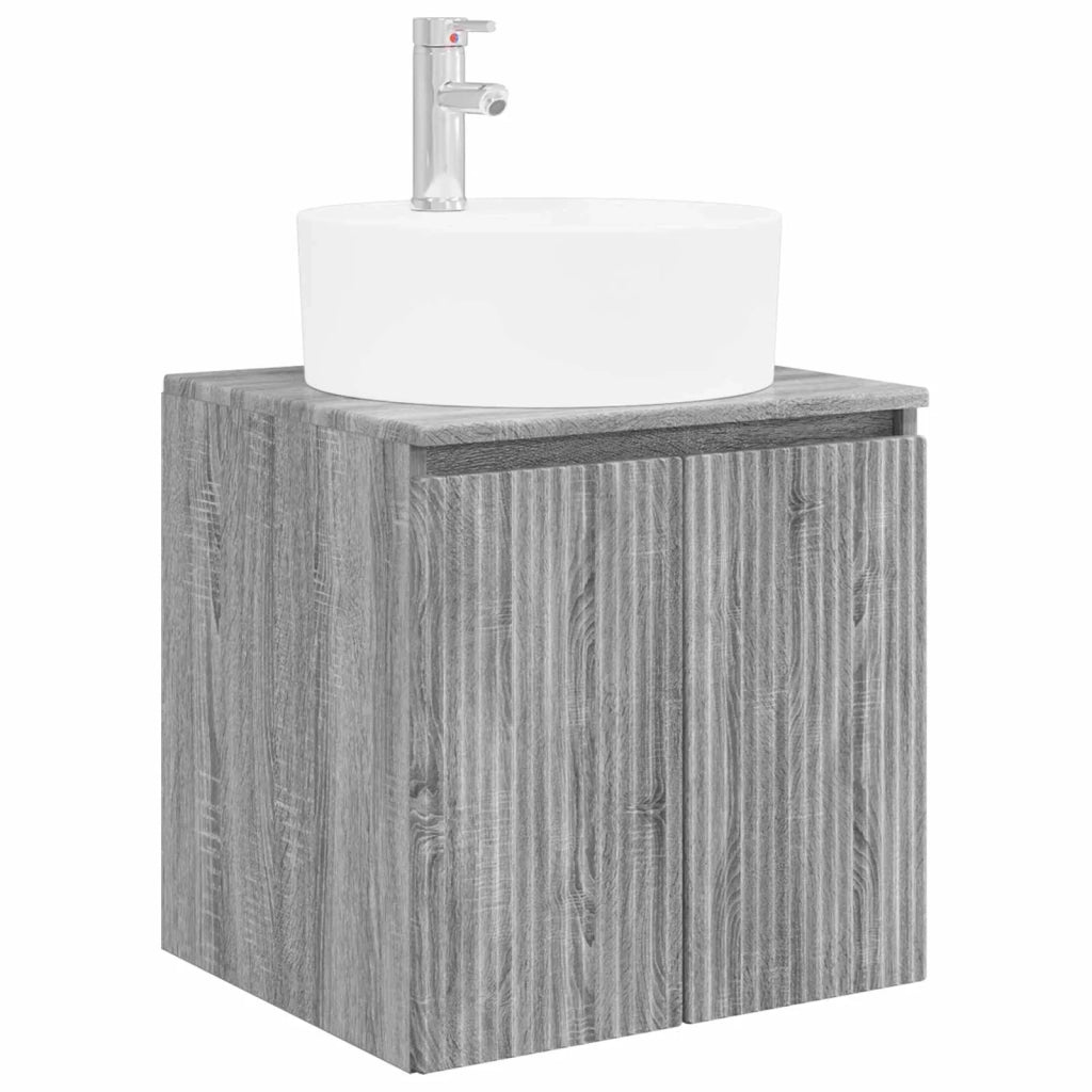 Mobile Lavabo da Parete Sonoma grigio 49,5 x 44,5 x 65 cm 890438