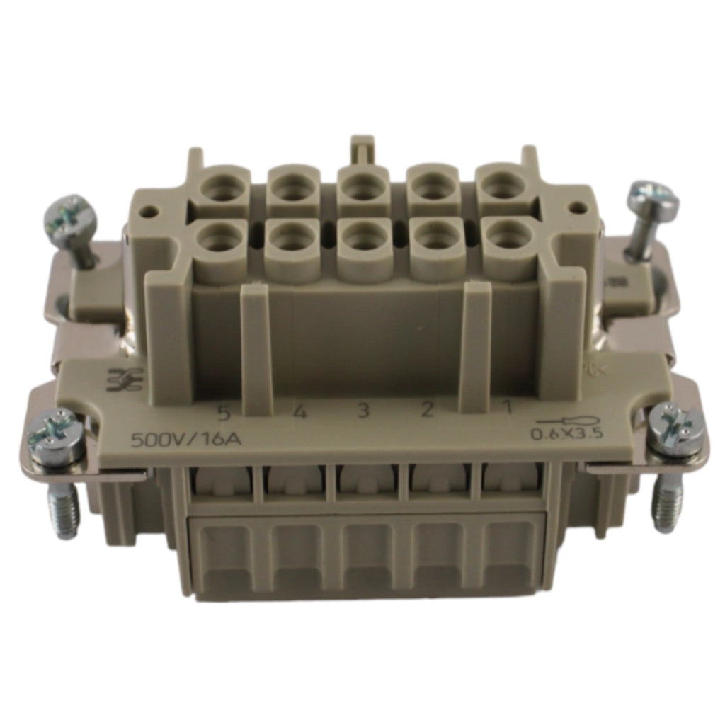 Inserto femmina 10 poli a vite 500V 16A Weidmuller
