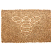 Zerbino in fibra di cocco naturale con fondo in PVC antiscivolo 40 x 60 cm Testo della casa Motivo moderno per interni