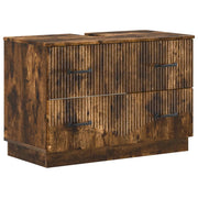 Armadio per Lavabo da Bagno HOORN Rovere Fumo 82 x 41 x 56 cm 897240