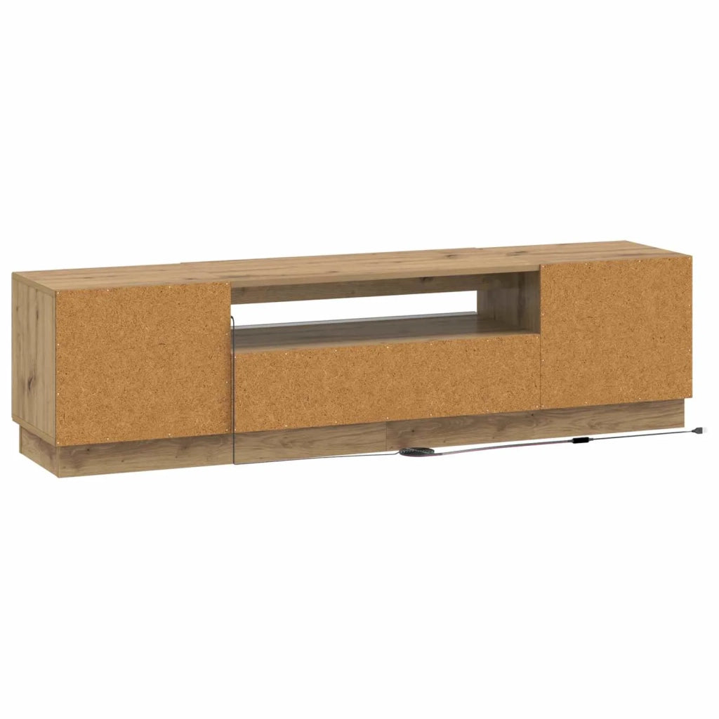 Mobile TV LED Rovere Artigianale Legno ingegnerizzato 897794