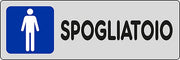 Adesivo Spogliatoi uomini palestre negozi piscine 15CMx5CM