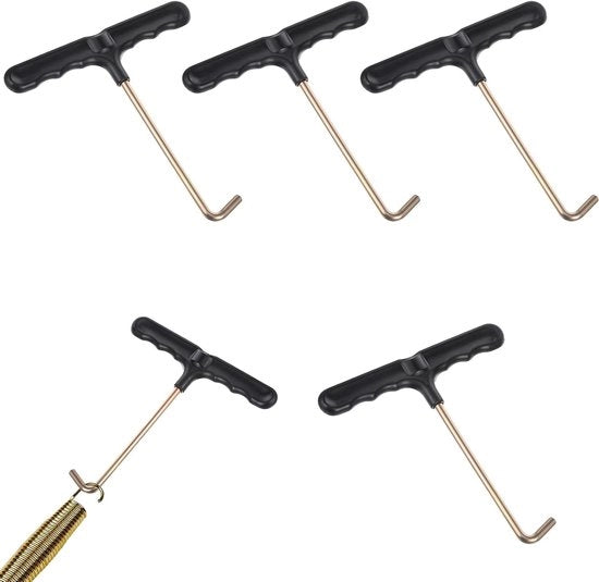 Impianto di allungamento per trampolino da 4 pezzi per sistema di sicurezza anti-deviazione - Metallo - Kit di utensili manuale - Attacco per corda per trampolino