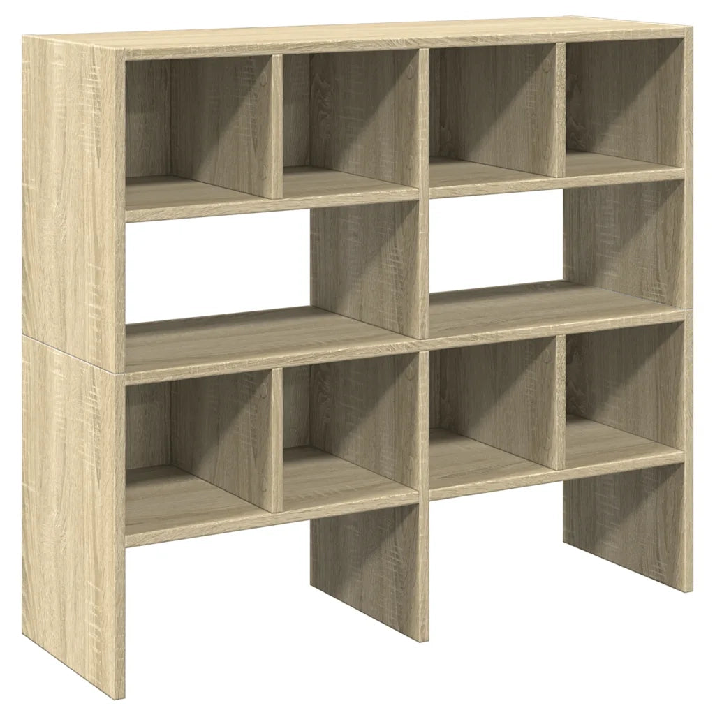 vidaXL Scarpiere 2 pz Impilabili Rovere Sonoma 89,5x30x40 cm