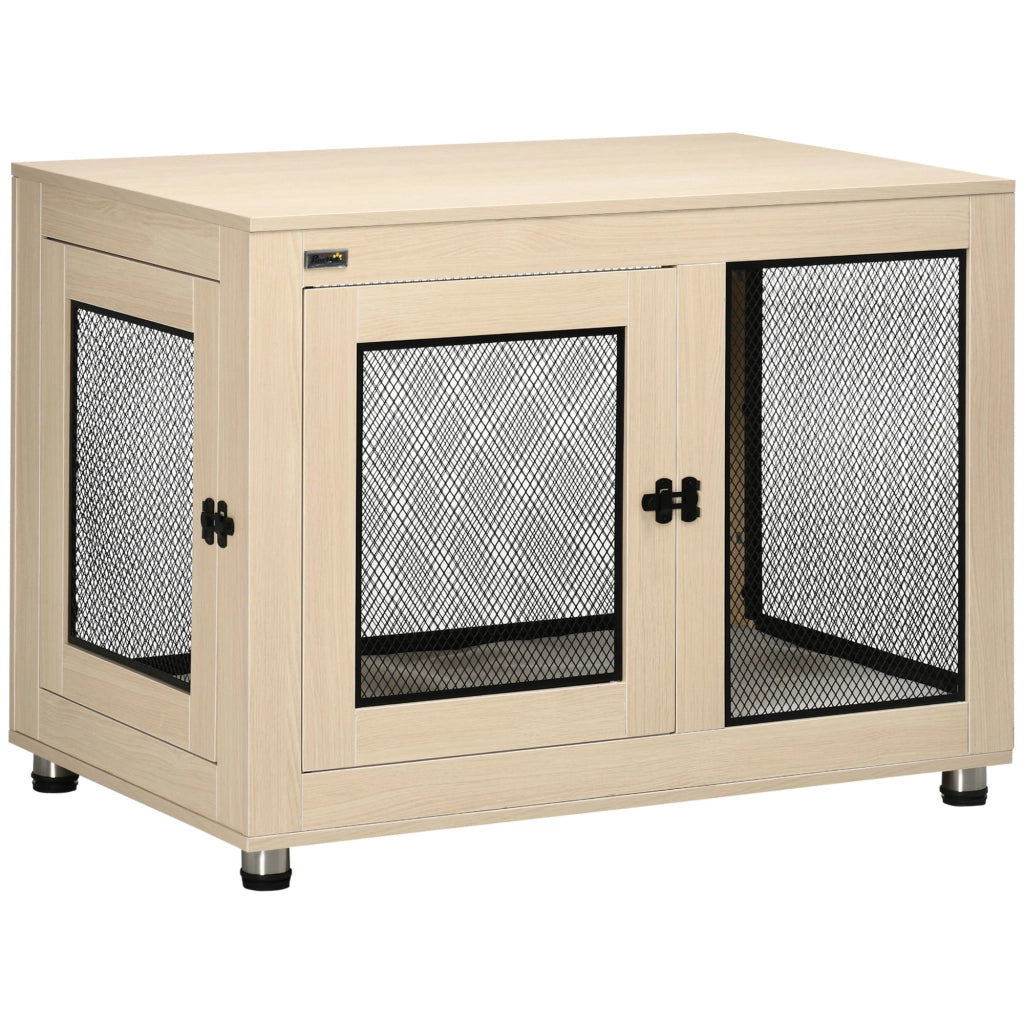 Casetta per Cani ¨C zephmum ¨C Naturale e Nero 94x60x71.5