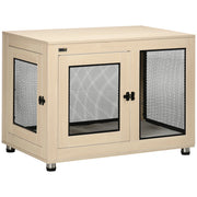 Casetta per Cani ¨C zephmum ¨C Naturale e Nero 94x60x71.5