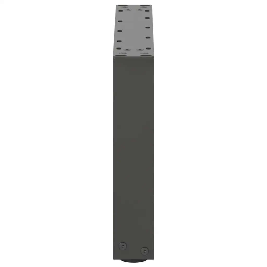 Gambe per Tavolino da CaffÃ¨ a Forma di U 2 pz Antracite 50x(30-31) cm Acciaio