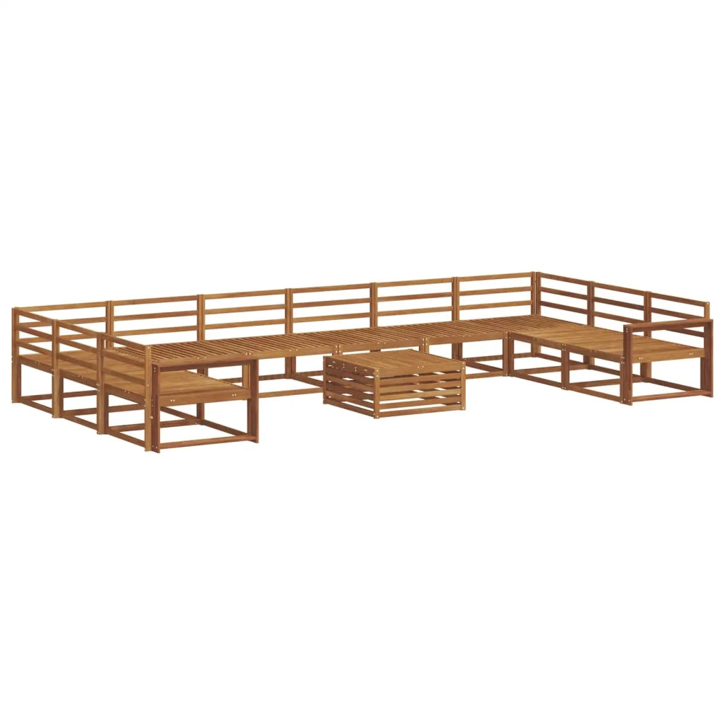 Set di divani da esterno 11 pcs Naturale 3368277