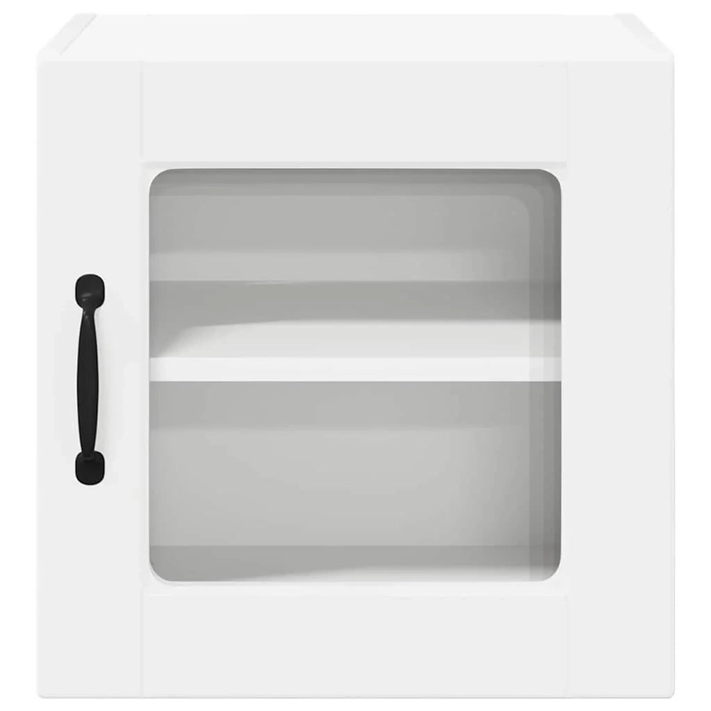 Set di 2 pensili da cucina moderni con pratici ripiani 40 x 31 x 40 cm in legno composito bianco 02_0054182