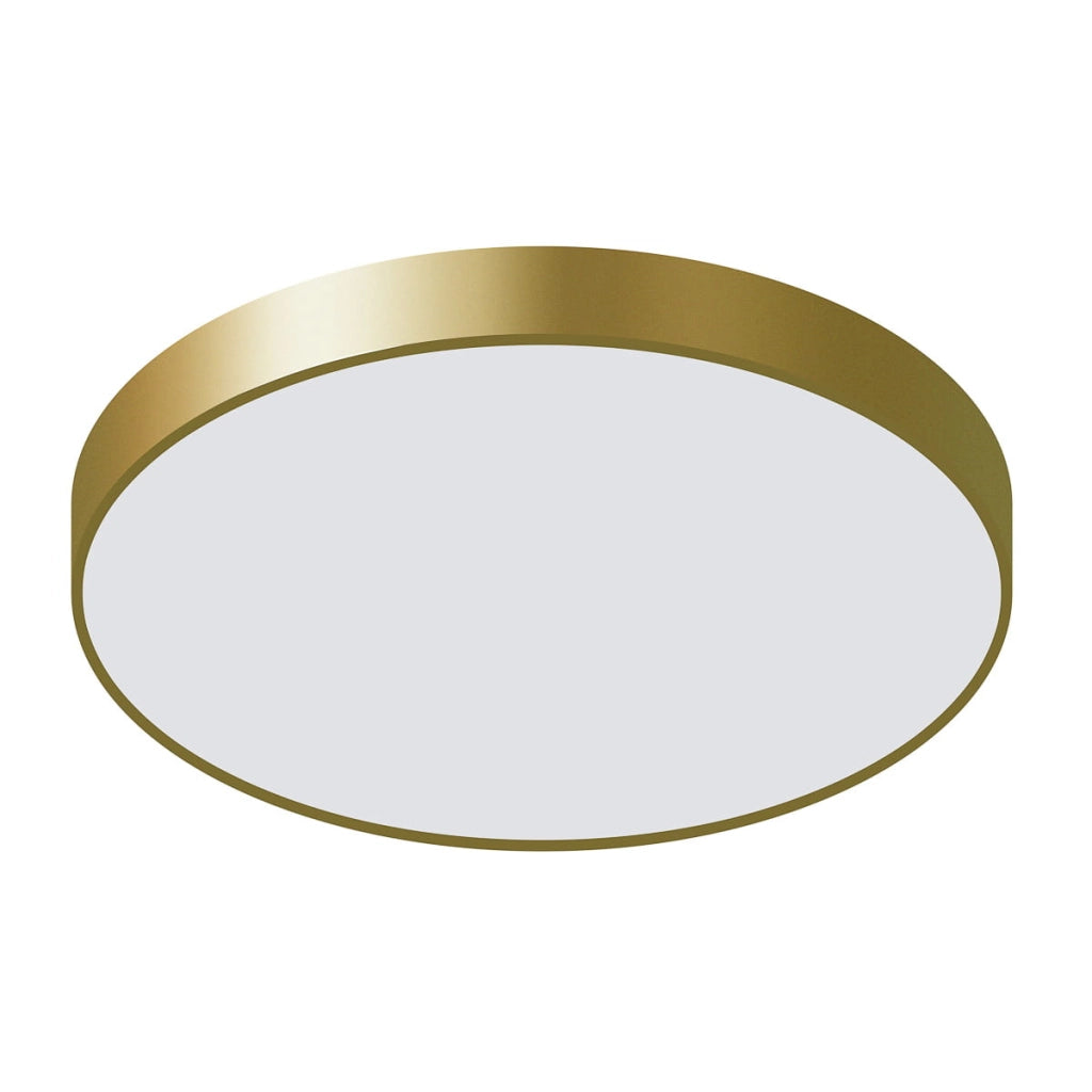 Italux Orbital plafoniera LED tonda 60cm oro 60W 3000K