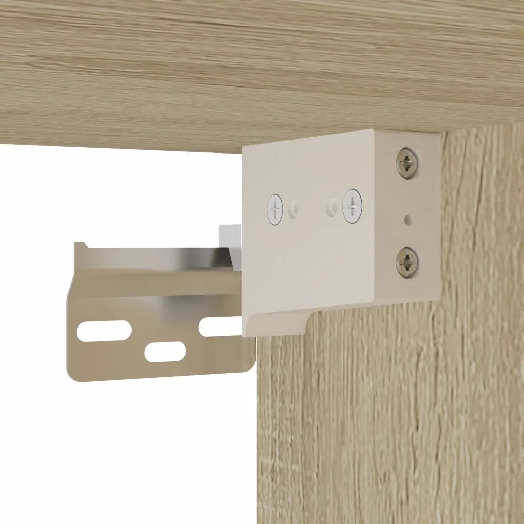 Armadietto Vetrina Rovere Sonoma 100x15x58 cm Legno Multistrato 847928