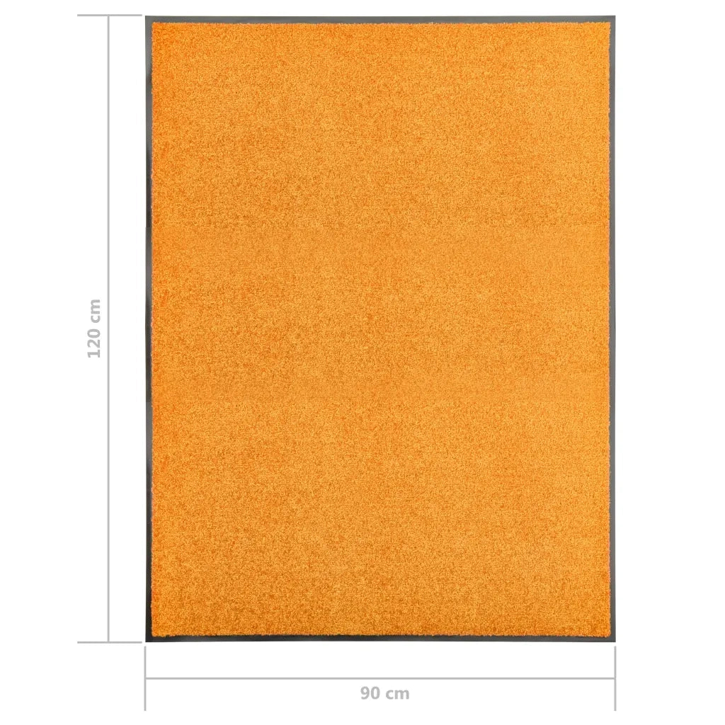 Zerbino | Tappetino Lavabile Arancione 90x120 cm