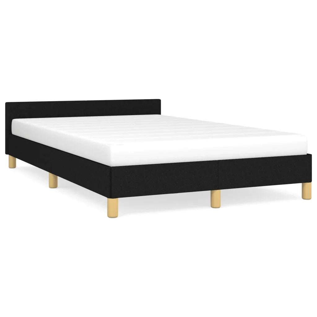 Giroletto senza Materasso Nero 120x190 cm in Tessuto 379536