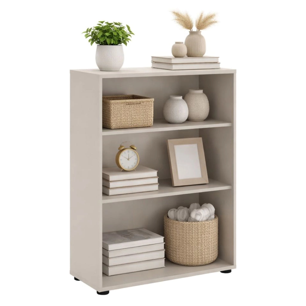 Biblioteca Leporano, Libreria 2 Ripiani, 79x34x118h cm Beige