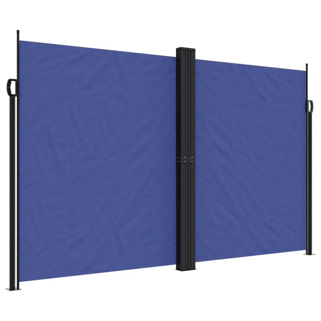Tenda da Sole | Tenda parasole Laterale Retrattile Blu 200x1000 cm