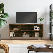 Mobile Porta TV Rovere Fumo 103,5x30x50 cm in Legno Multistrato 826993