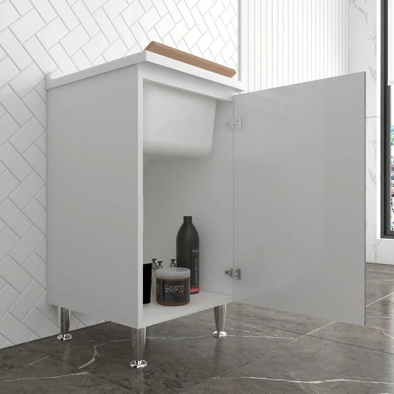 Base 45x50 anta corten grigio maniglia destra