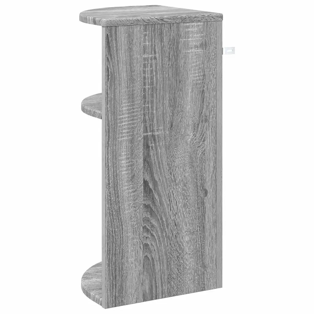 Tavolino Grigio Sonoma 29,6 x 29,6 x 60 cm Legno multistrato