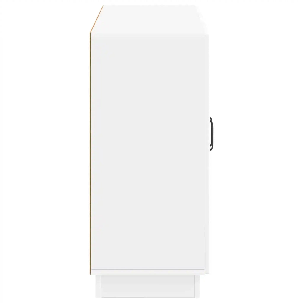 Credenza Bianco Lucido 89 x 34,5 x 77 cm Legno ingegnerizzato