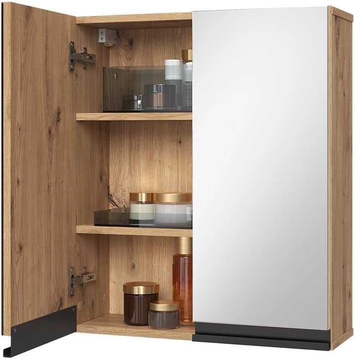 Specchio contenitore bagno Torren, Artigiano, 60 x 70 cm, si distingue per funzionalità ed estetica