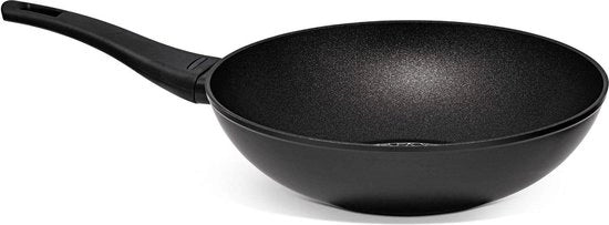Wok Piastra Termo Smart Antiforforante 28cm per Induzione, Gas e Piani Elettrici