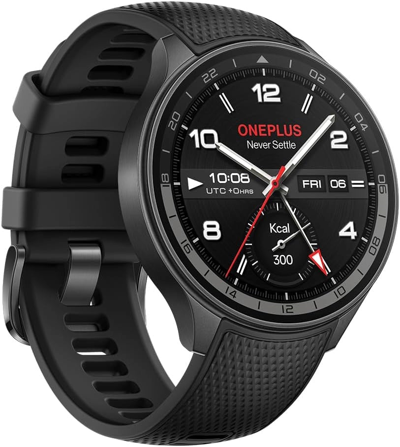 2R Watch con Wear OS 4 di Google, Chipset Snapdragon W5, fino a 100 ore di durata della batteria, display AMOLED da 1,43", oltre 100 modalità sportive, GPS a doppia frequenza, 5ATM, IP68 e