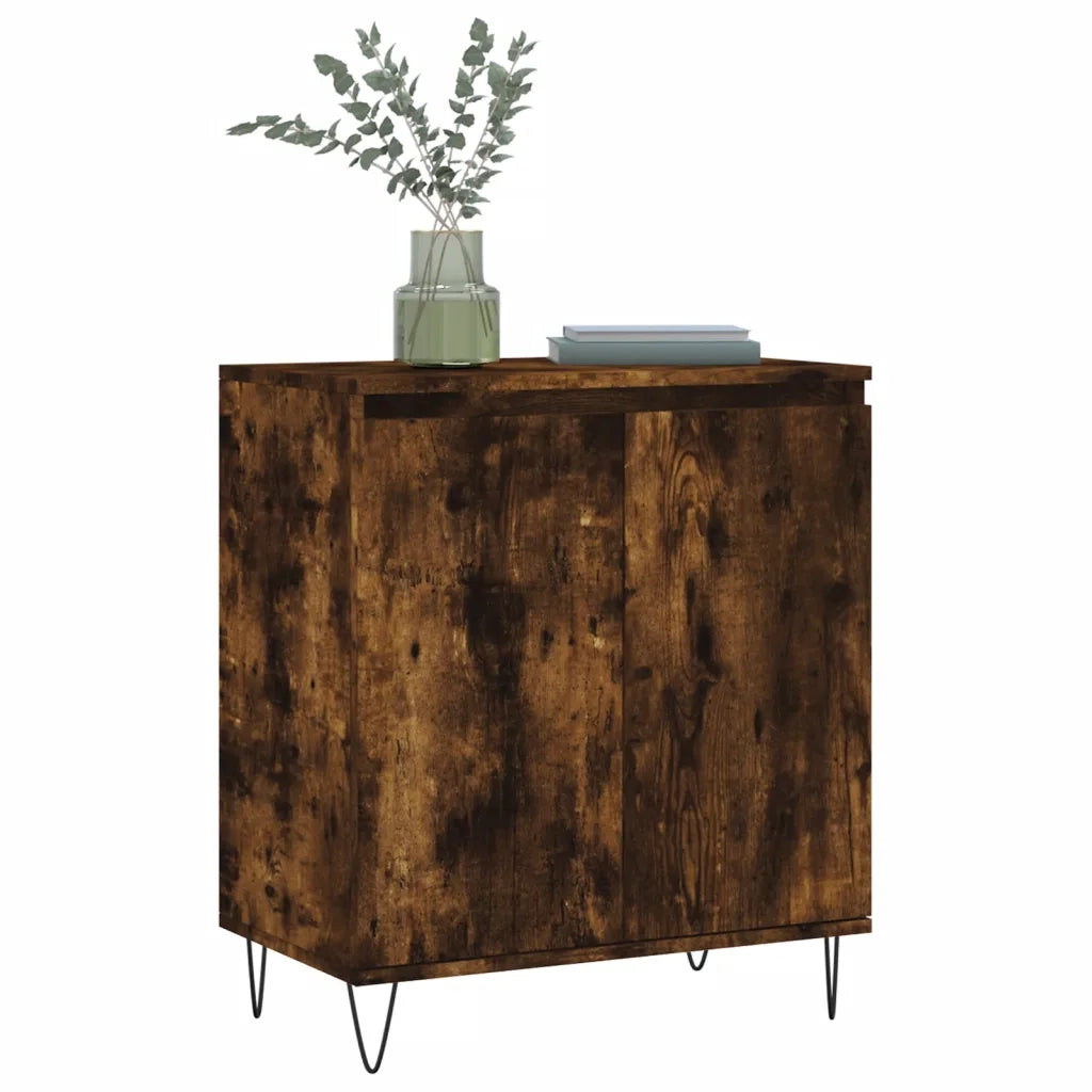 Credenza Rovere Fumo 60x35x70 cm in Legno Multistrato 827161