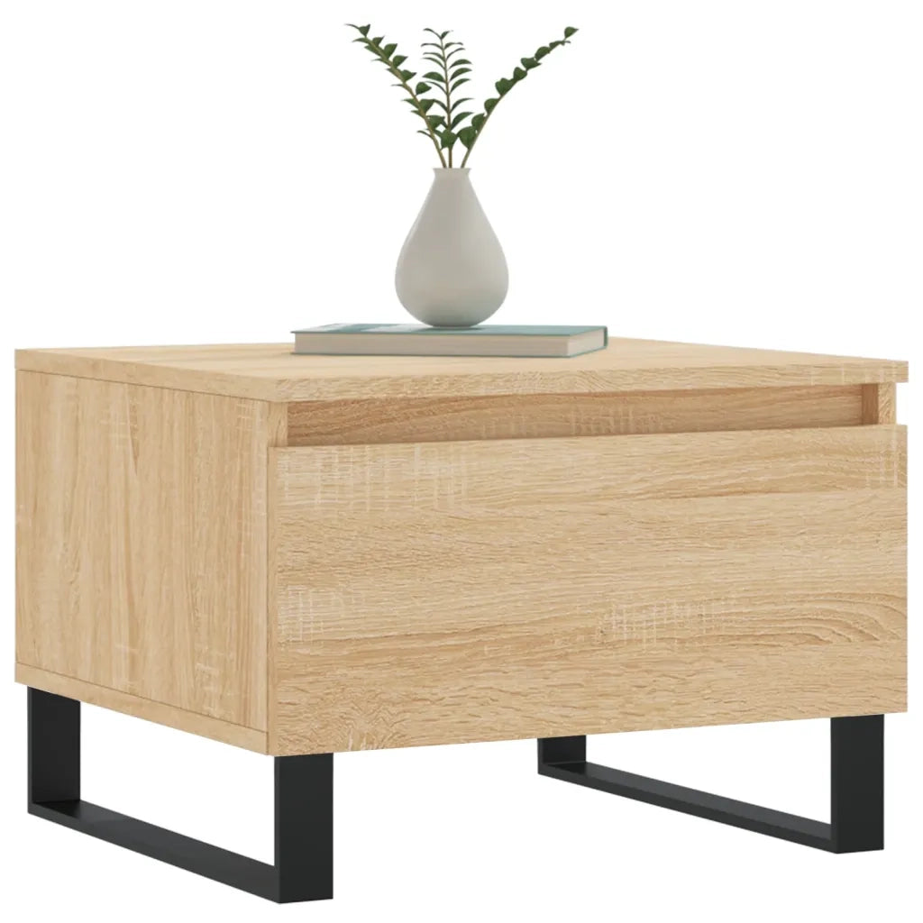 Tavolini Salotto 2pz Rovere Sonoma 50x46x35cm Legno Multistratocod mxl 126783