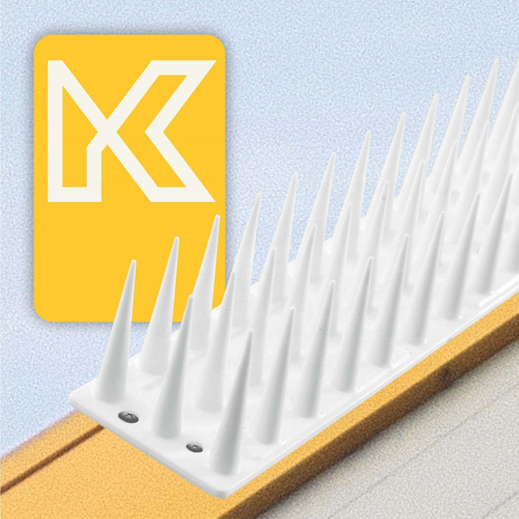 Punte anti-piccioni KADAX, 51 cm, in plastica densa e resistente, 6 pezzi