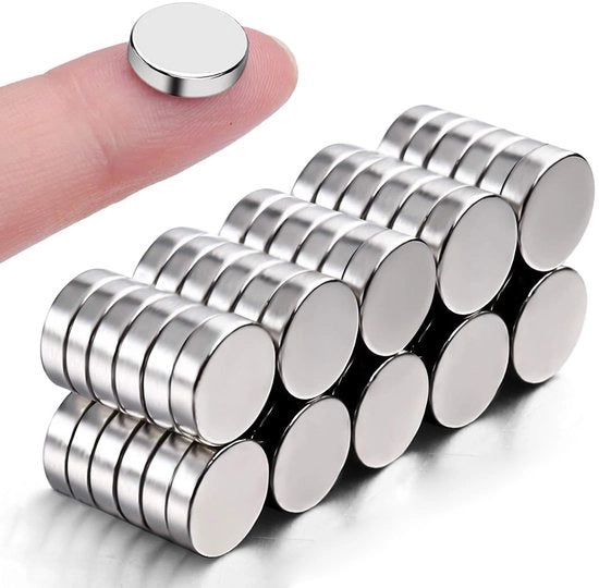 Magnetici forti da 10 x 2 mm, 60 pezzi, per lavagne magnetiche, frigoriferi, fai da te