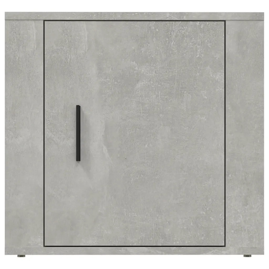 Comodino-Tavolino da notte Grigio Cemento 50x39x47 cm