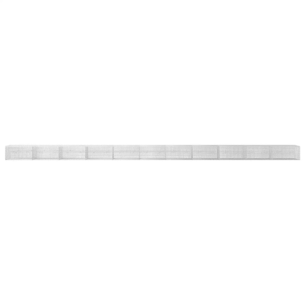 Gabione con Filo da 3,5 mm e Rete da 5x2,5 cm 1100x20x50 cm 3461656