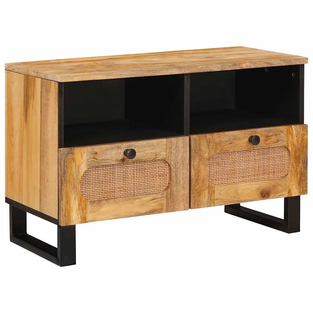 Mobile TV-Credenza per TV Marrone 70 x 33 x 46 cm Legno di mango massello 801871